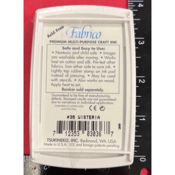 Fabrico Premium Multi-Purpose Craft Ink Wisteria 1803 PURPLE - Picture 2 of 2